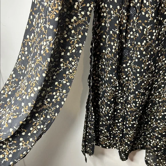 Vtg Y2K Contempo Casuals Sheer Floral Sleeveless Maxi Dress Size 5 - Picture 12 of 12